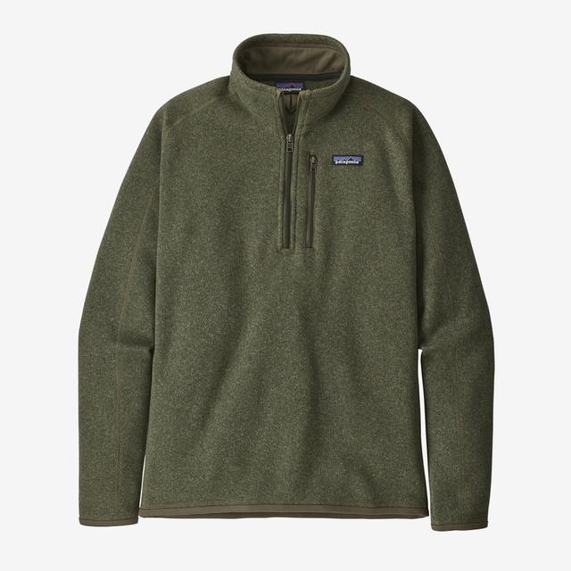 Patagonia Mens Better Sweater 1/4 Zip Industrial Green