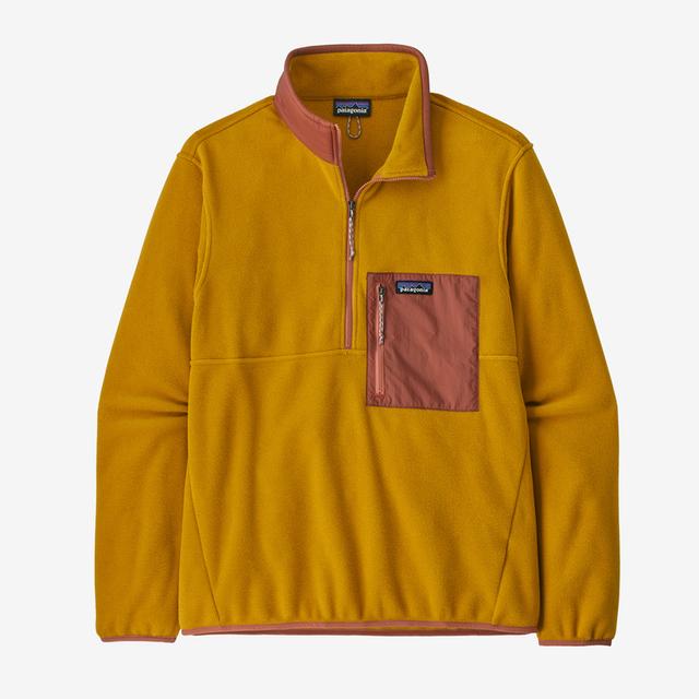 Patagonia Mens Microdini 1/2 Zip Pullover Cosmic Gold