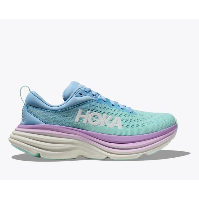 Hoka Womens Bondi 8 Wide ABSO AIRY BLUE / SUNLIT OCEAN