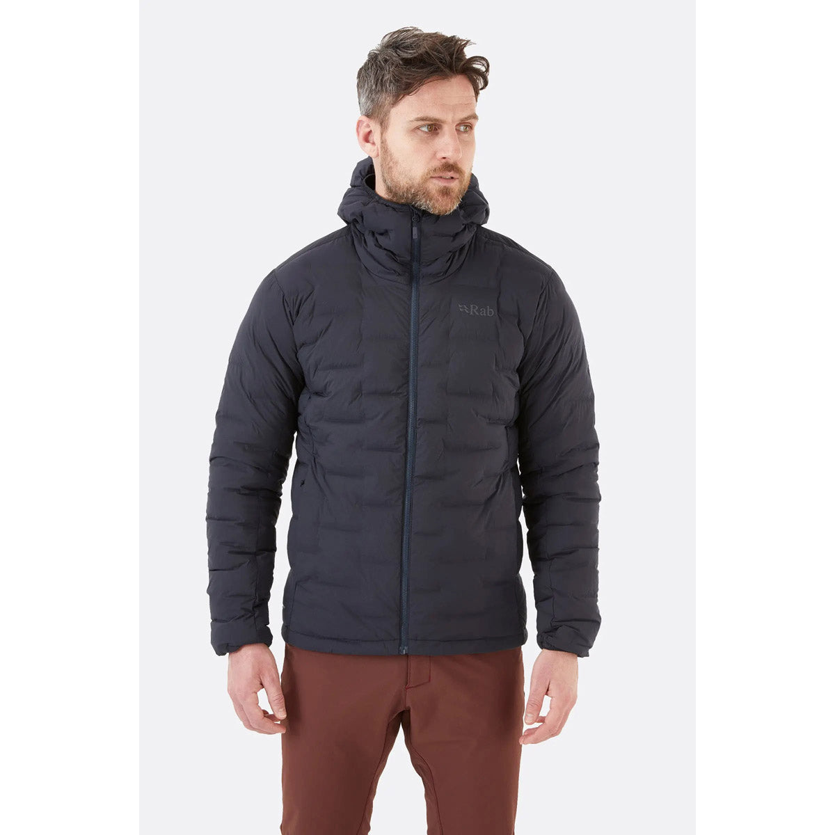 Rab Men's Cubit Stretch Down Hooded Jacket Ebony