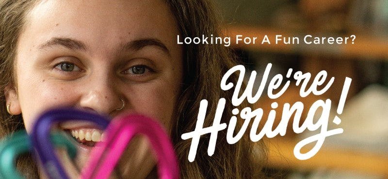 Rock Creek Outfitters We're Hiring Image with woman