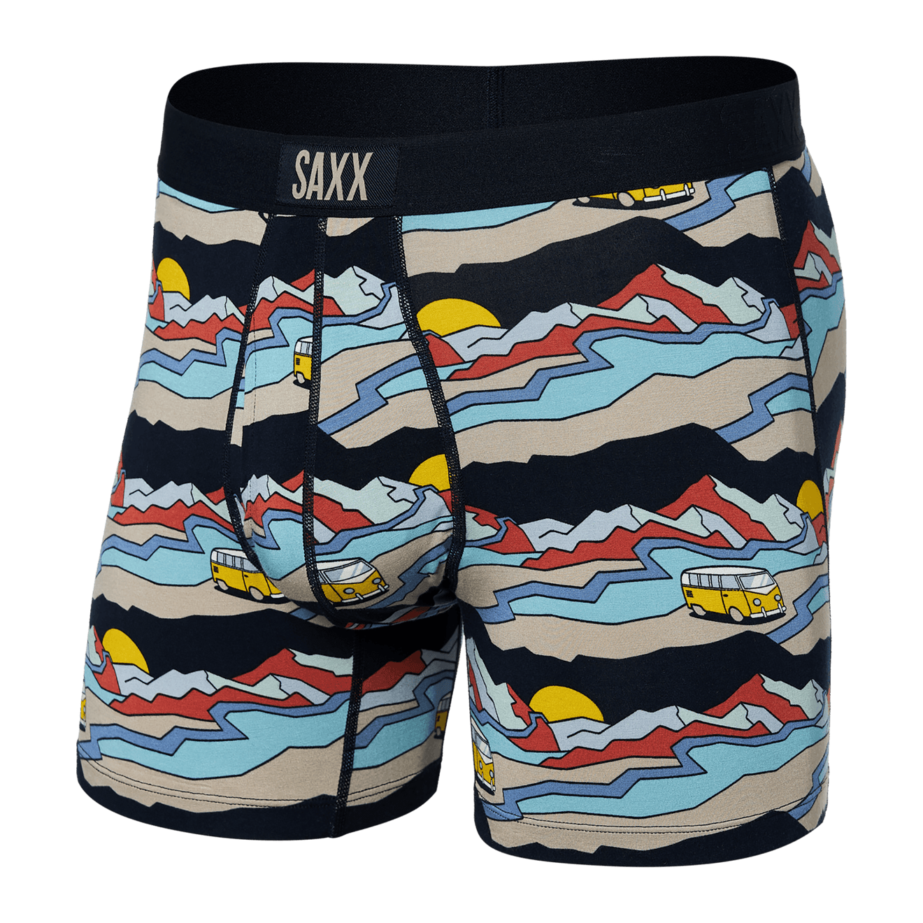Saxx Underwear Co. Mens Ultra Boxer Brief RVT RV There Yet/Black
