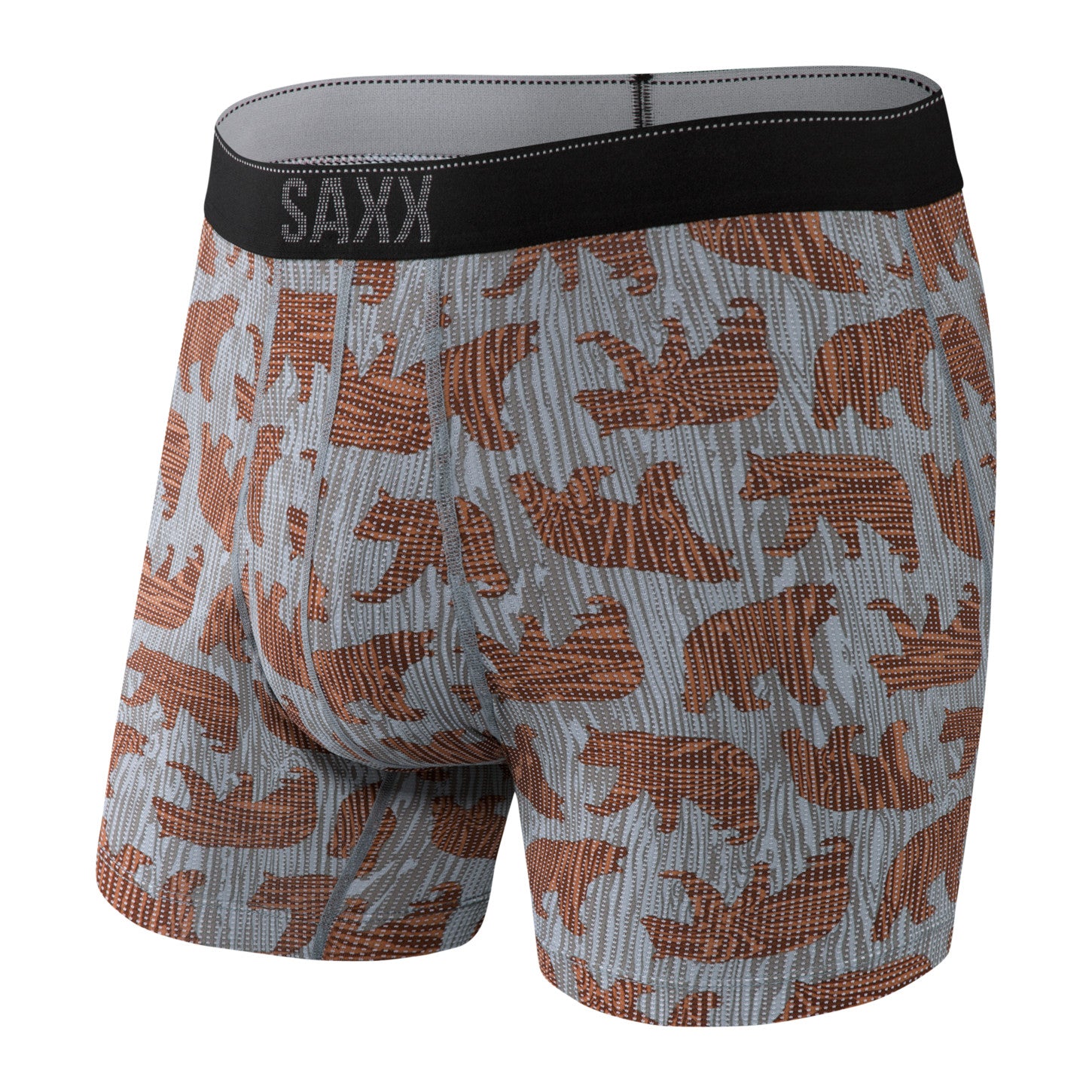 Saxx Underwear Co. Mens Quest 2.0 Boxer Brief GGG Grey Grizzle Grain