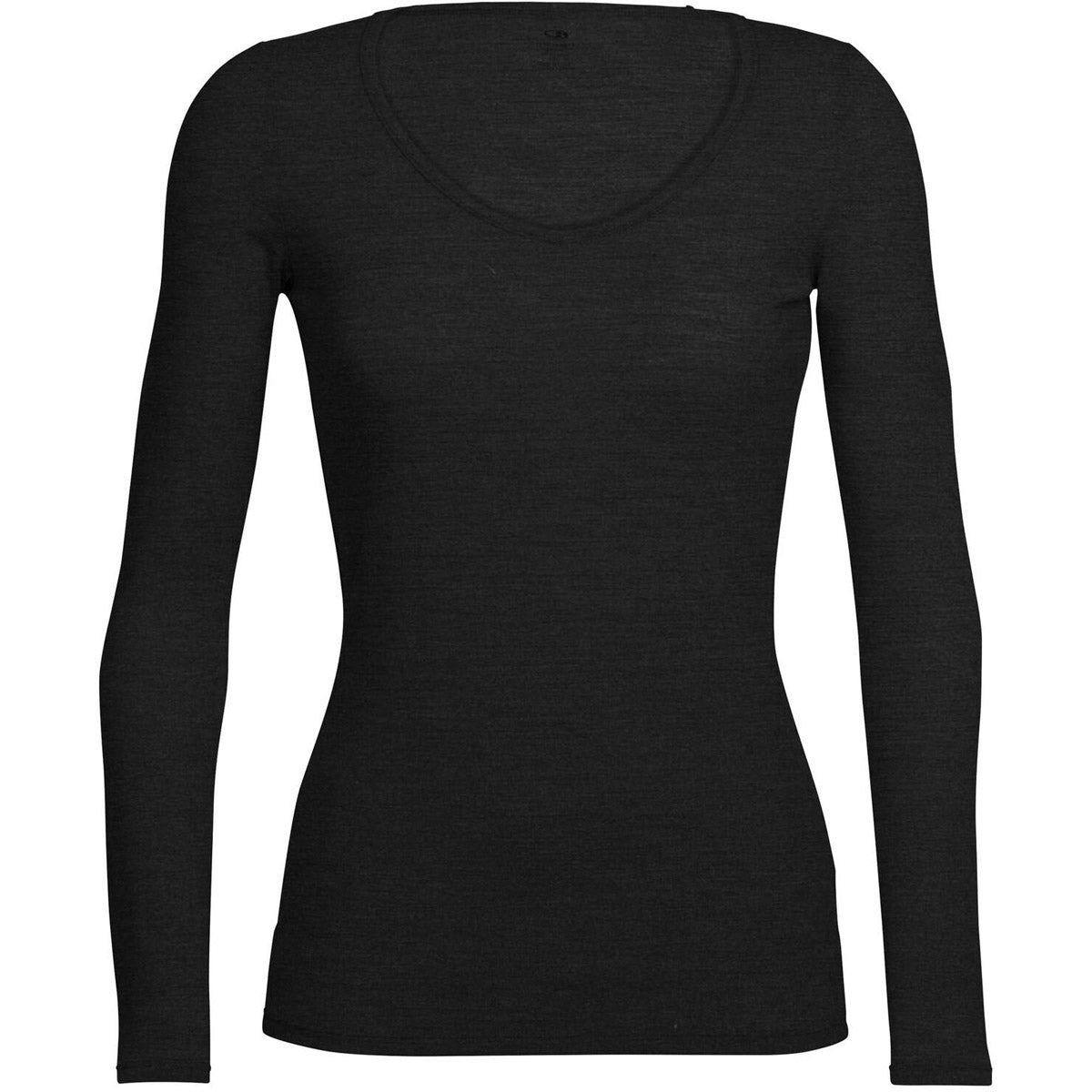 Icebreaker Women's Merino Siren Long Sleeve Sweetheart Top Black