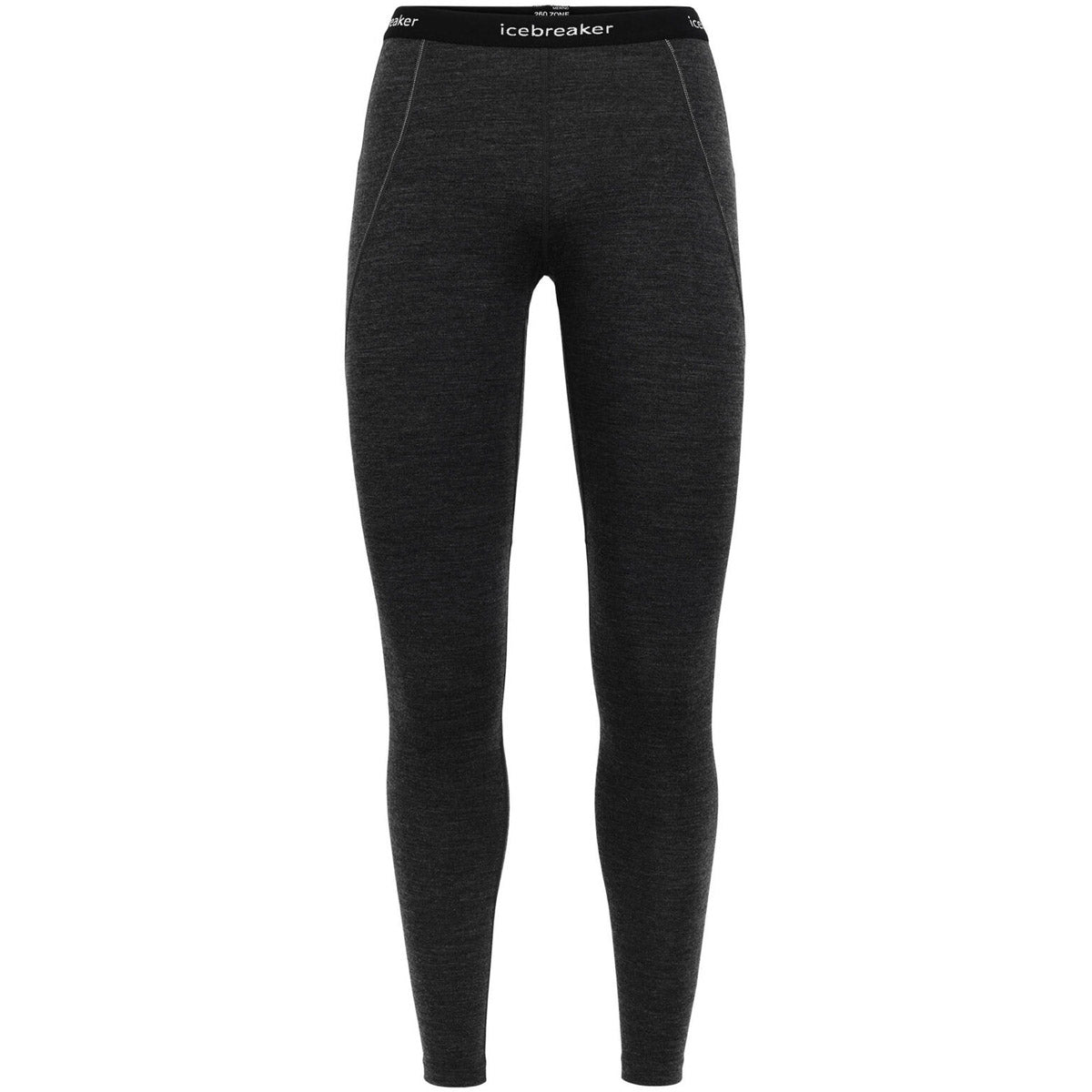 Icebreaker Women's BodyfitZone Merino 260 Zone Thermal Leggings Jet Heather/Black