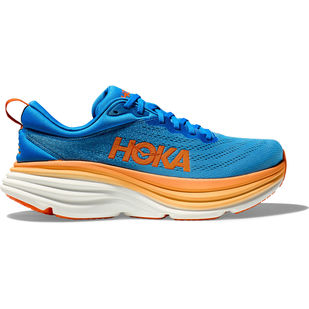 Hoka Men&#39;s Bondi 8 Coastal Sky/Vibrant Orange