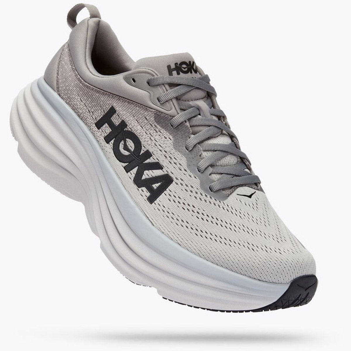 Hoka Men&#39;s Bondi 8 Sharkskin/Harbor Mist
