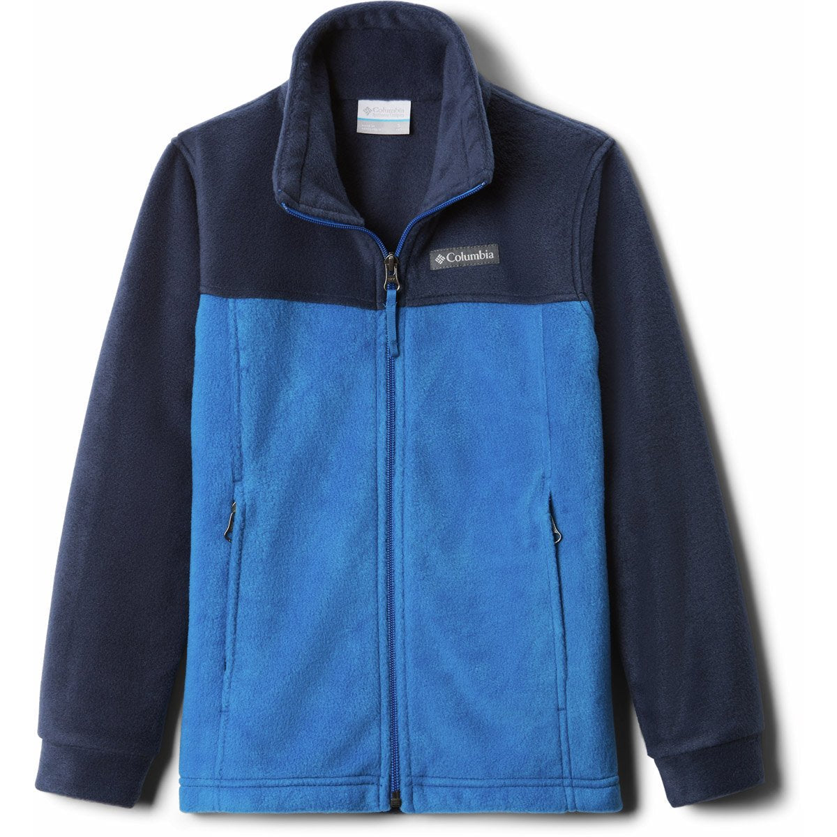 Columbia Boys&#39; Steens Mountain II Fleece Jacket Bright Indigo/Collegiate Navy