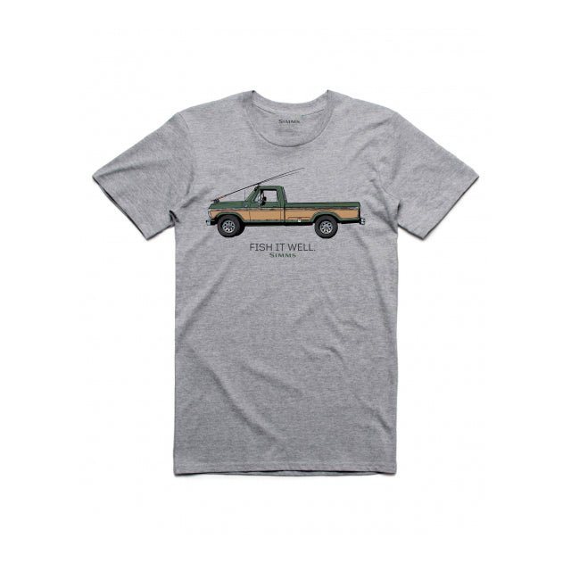 Simms Fishing Men's Fish It Well 250 T-Shirt Grey Heather