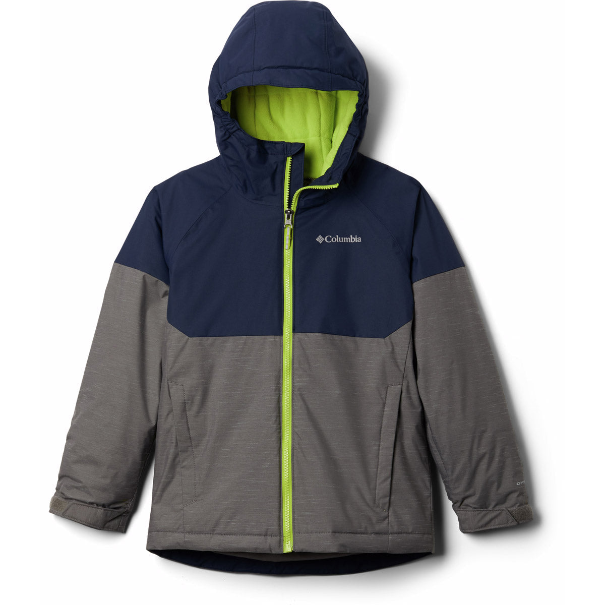 Columbia Boys&#39; Alpine Action II Jacket City Grey Heather/Collegiate Navy