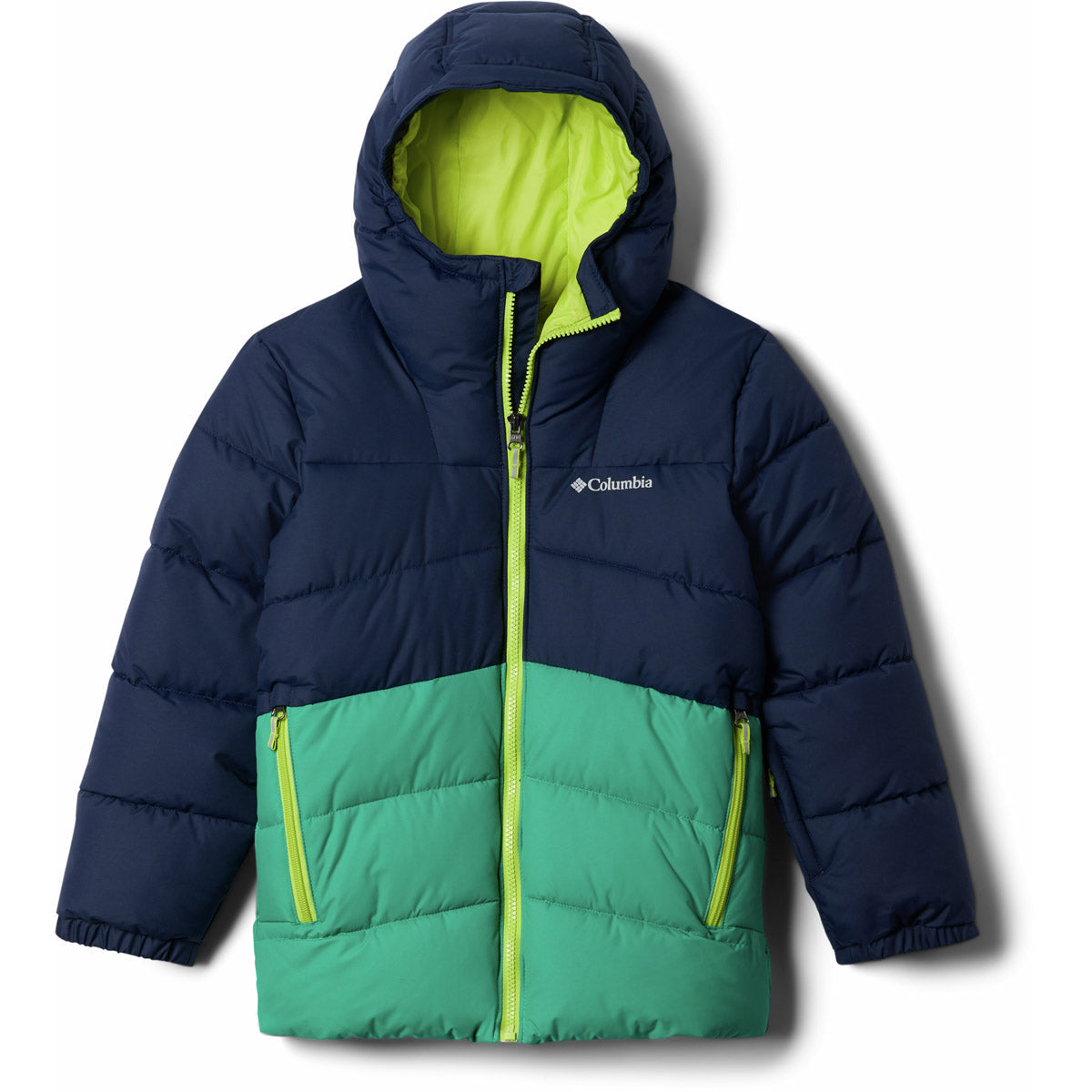 Columbia Boys' Arctic Blast Jacket Collegiate Navy/Emerald Green