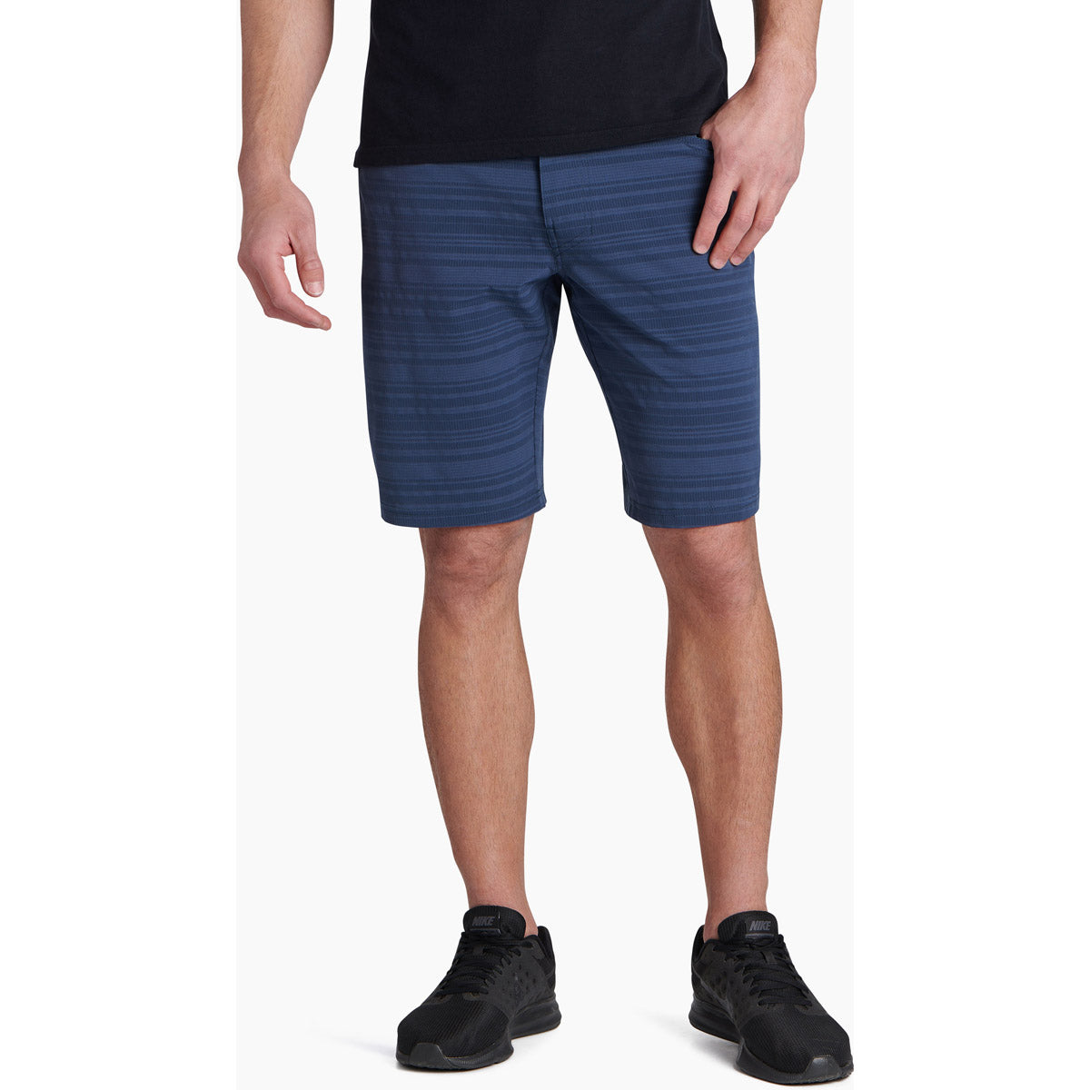 Kuhl Men&#39;s Upriser Short 10&quot; Stripe Pirate Blue