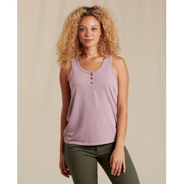 Toad&Co. Women's Piru Henley Tank Faded ilac / L