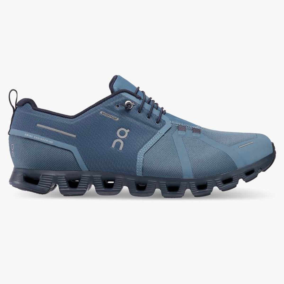 On Running Men&#39;s Cloud 5 Waterproof Metal | Navy