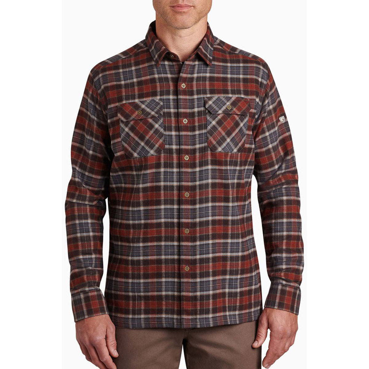 Kuhl Men's Dillingr Flannel Shirt Redwood