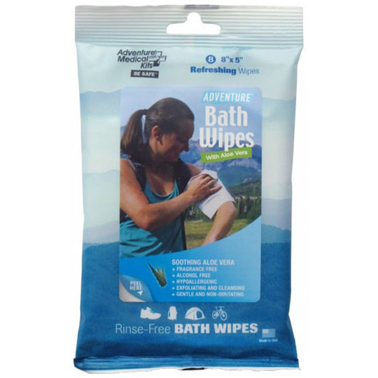 Adventure Bath Wipes - Travel Size, Pkg./8