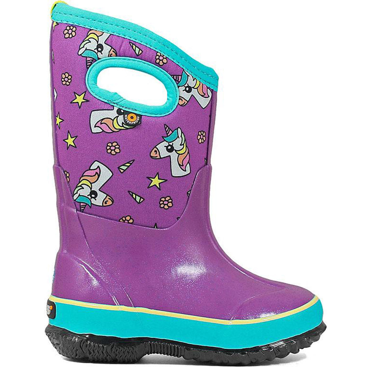 Bogs Kids Classic Design A Boot Unicorns Purple Multi