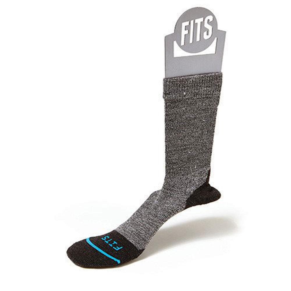 Fits Light Hiker Solid Crew Socks Brown