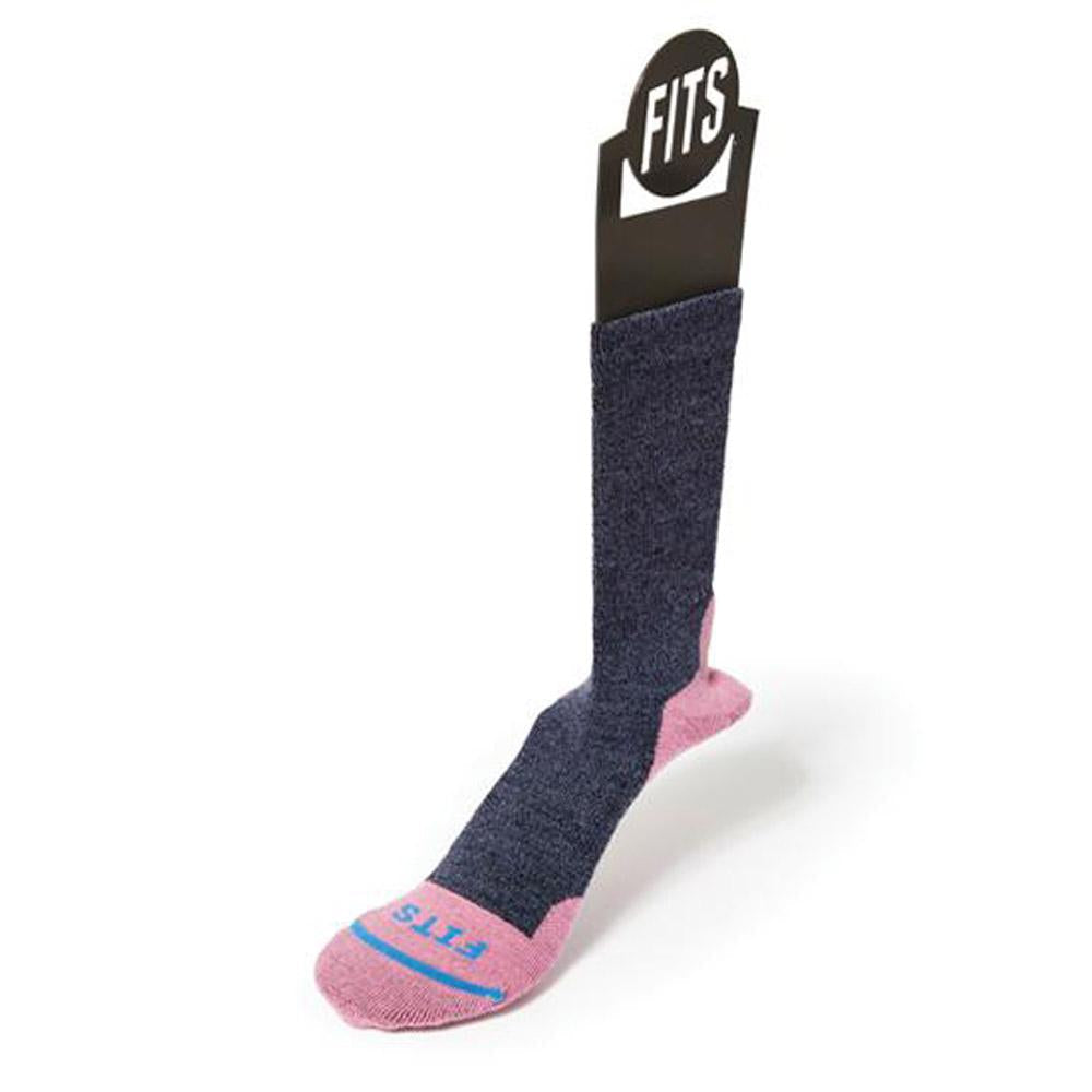 Fits Light Hiker Solid Crew Socks Denim