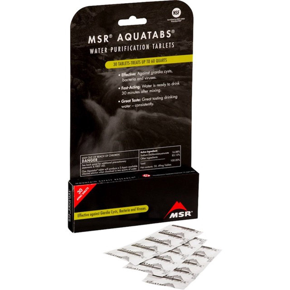 Aquatabs Water Purification Tablets (Box of 30)-MSR-Uncle Dan&#39;s, Rock/Creek, and Gearhead Outfitters