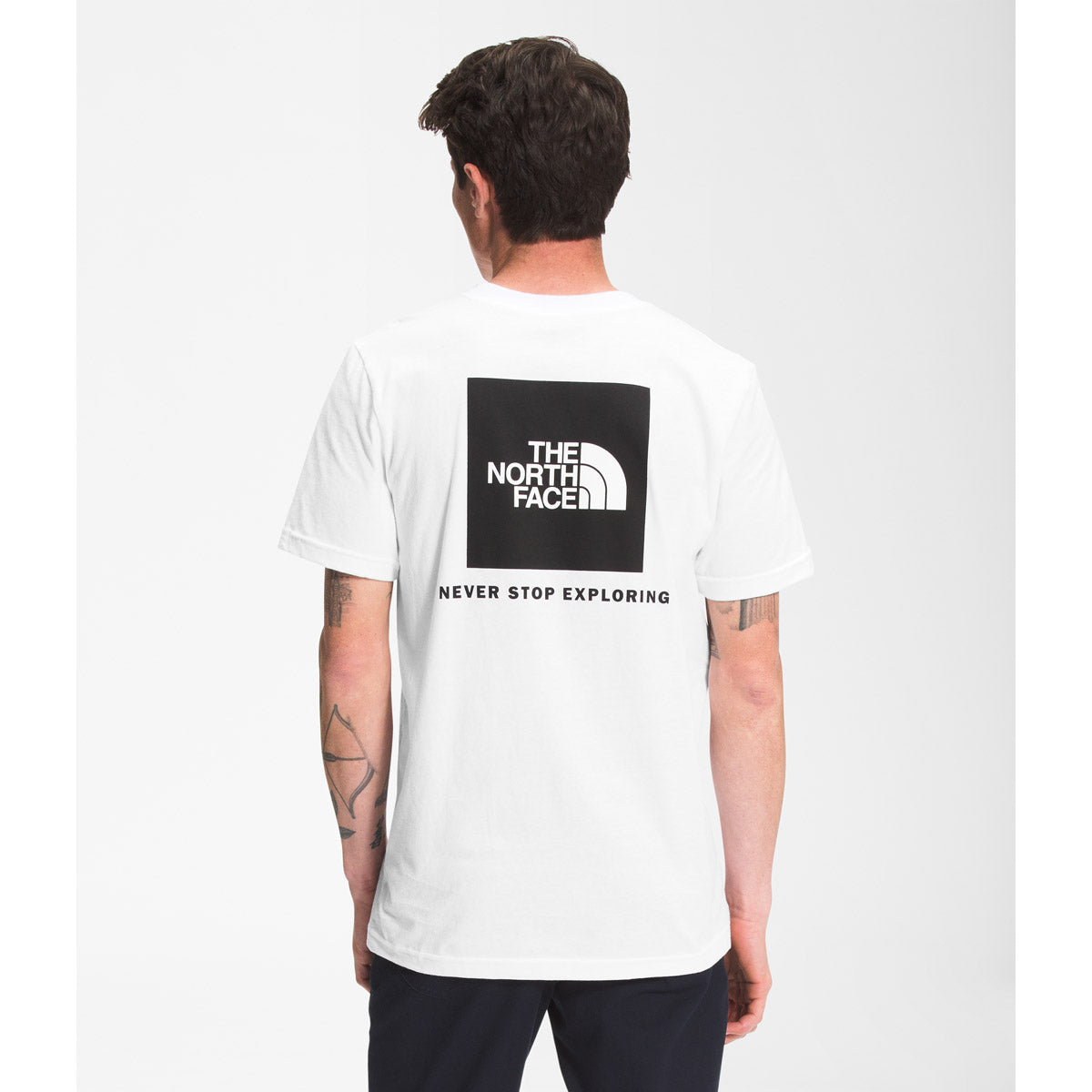 The North Face Men's Short-Sleeve Box NSE Tee TNF White/TNF Black
