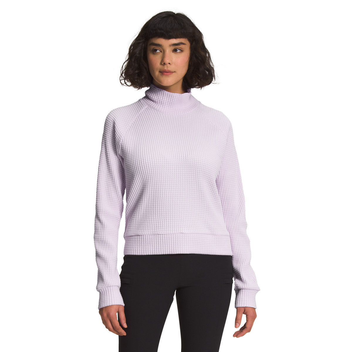The North Face Women&#39;s L/S Mock Neck Chabot avender Fog / L
