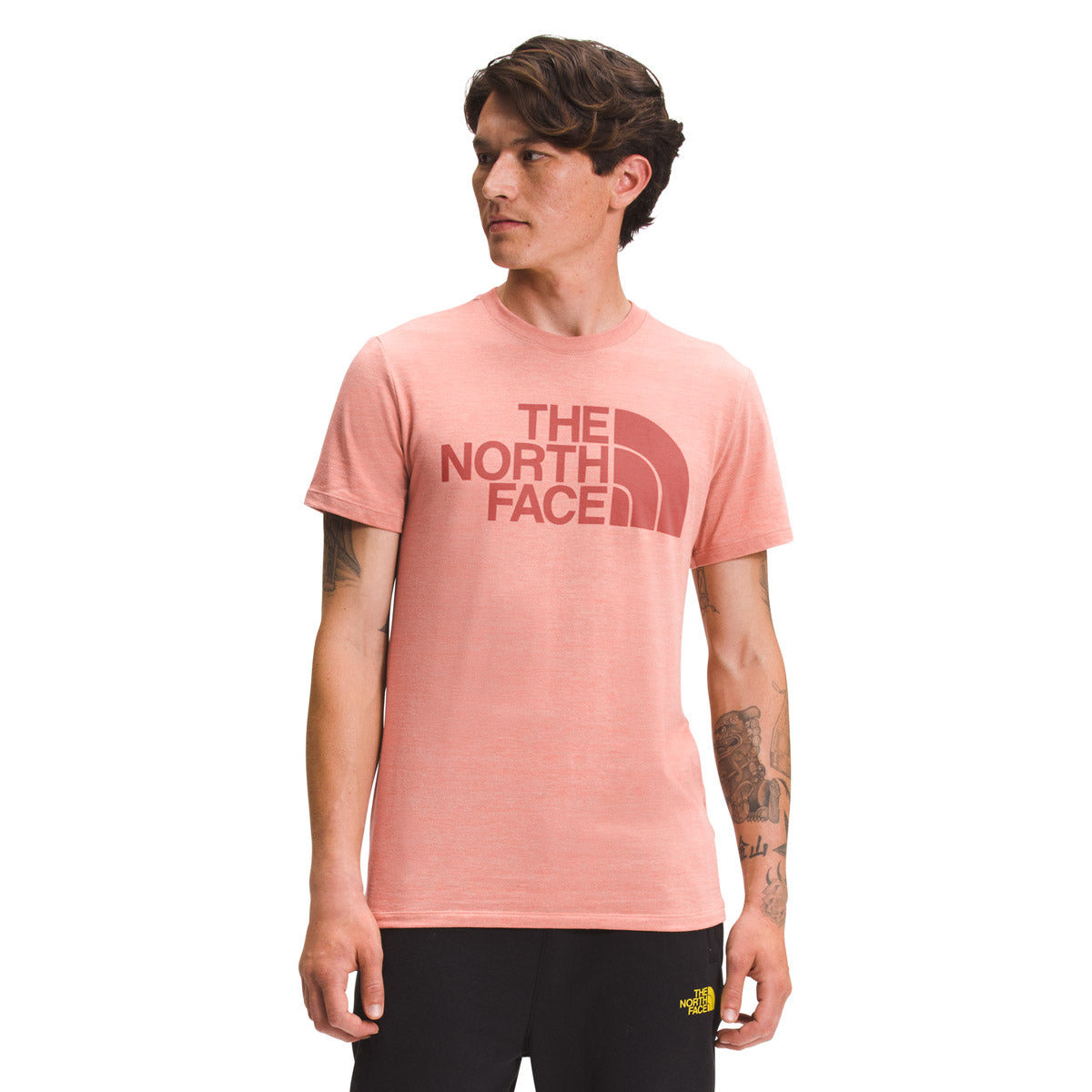 The North Face Men&#39;s Short-Sleeve Half Dome Tri-Blend Tee Rose Dawn Heather