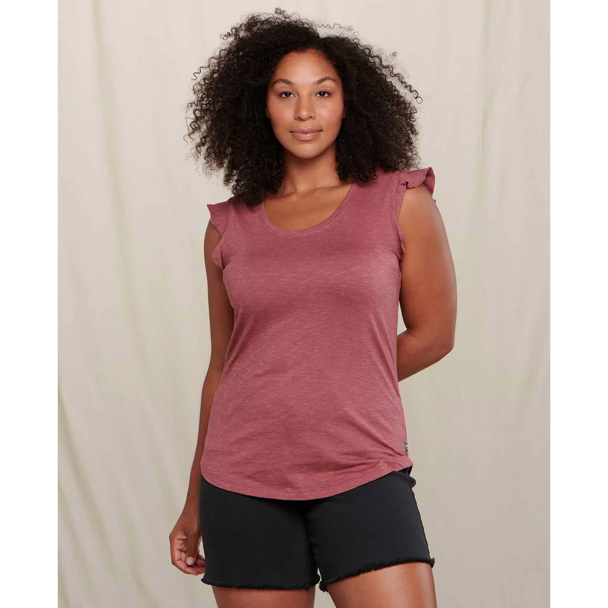 Toad&Co. Women's Rufflita II Tee Wild Ginger