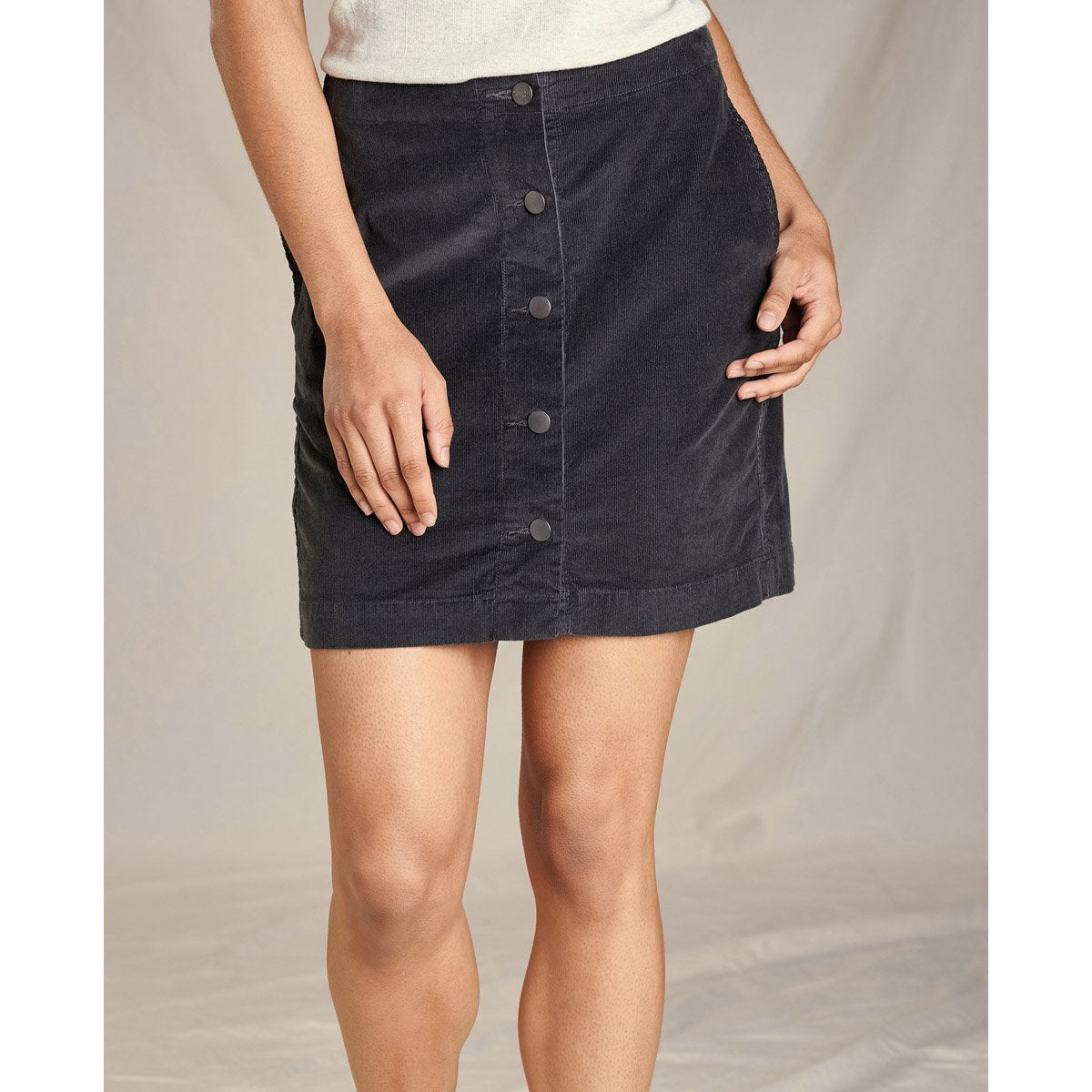 Toad&Co. Women's Cruiser Cord Skirt Soot