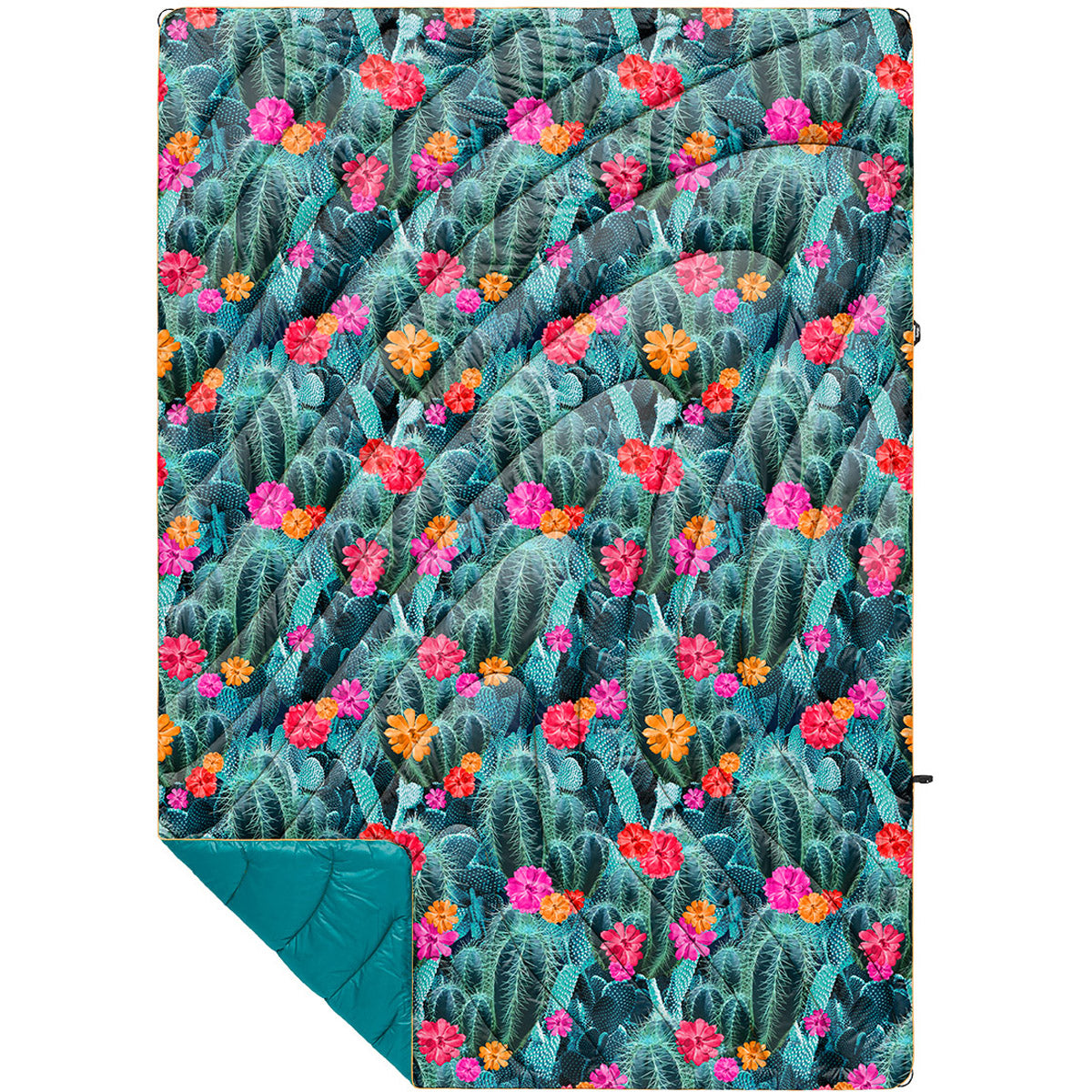 Rumpl Original Puffy Blanket - Printed 1-Person Cactus Bloom