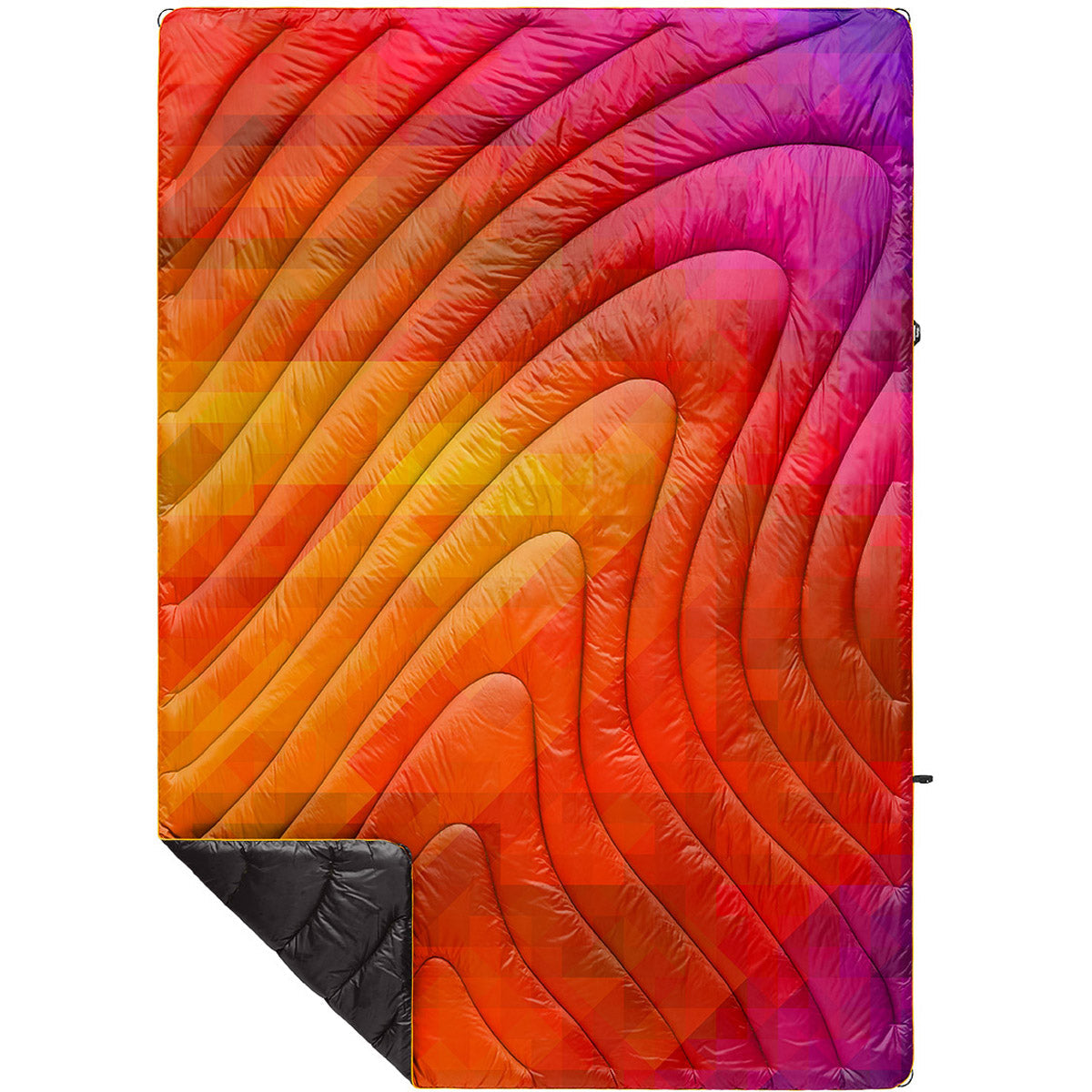 Rumpl Original Puffy Blanket - Printed 1-Person Pixelfetti Warm
