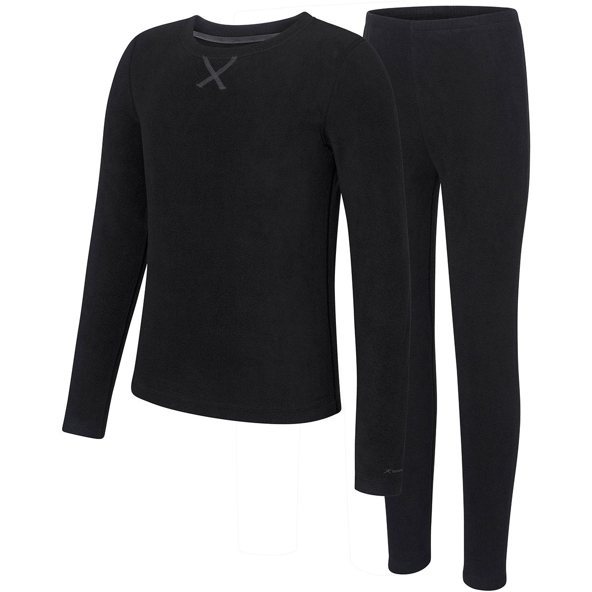 Terramar 4.0 Toddler Kid&#39;s 2-Piece Winter Warmer Fleece Set Black