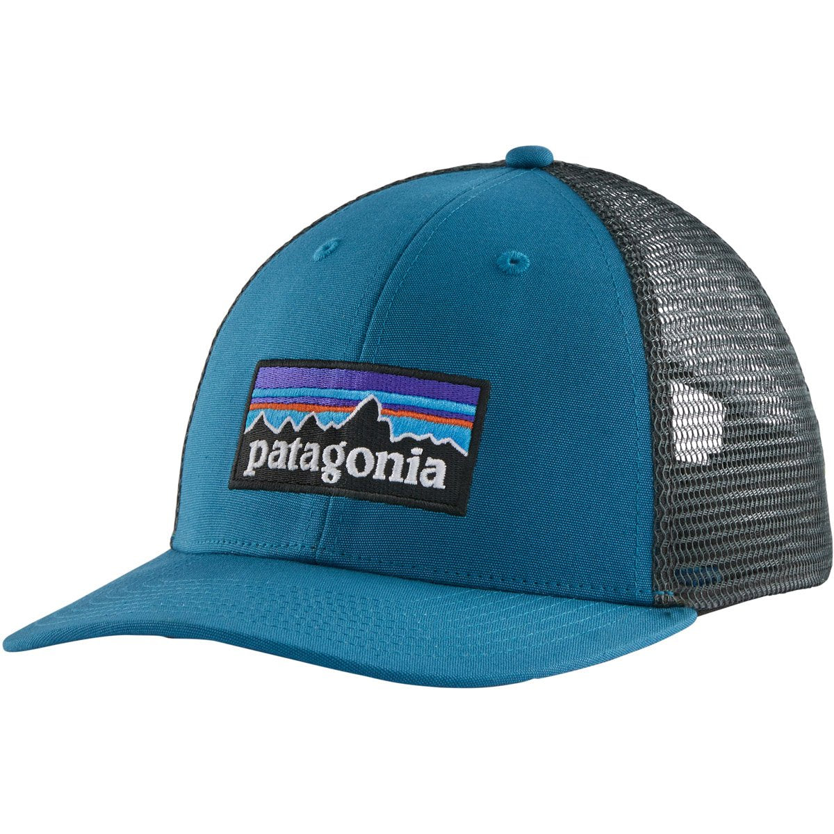 Patagonia P-6 Logo LoPro Trucker Hat Steller Blue