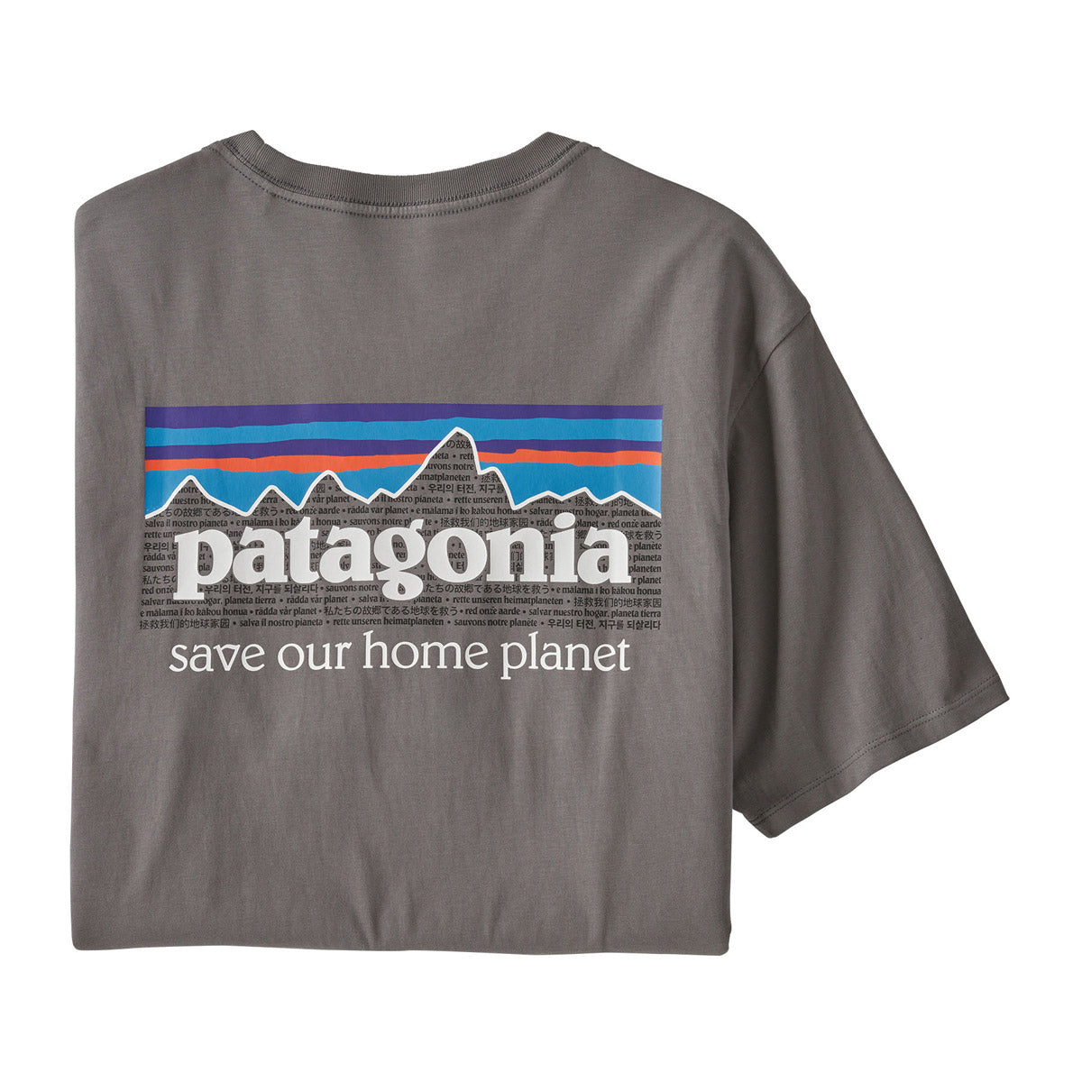 Patagonia Men's P-6 Mission Organic T-Shirt Noble Grey