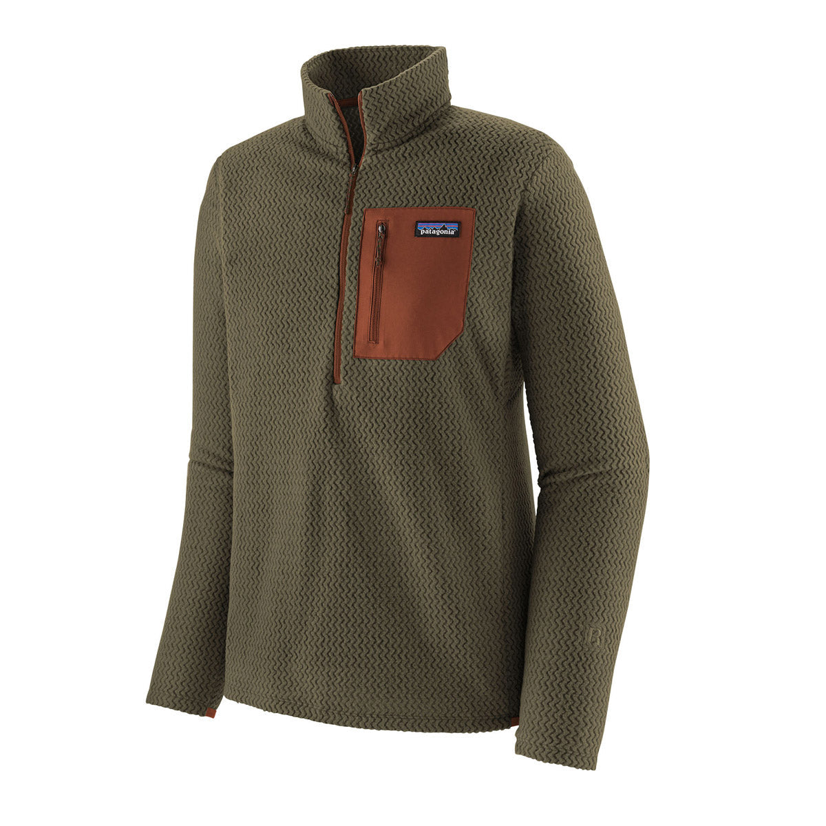 Patagonia Men's R1 Air Zip-Neck Basin Green
