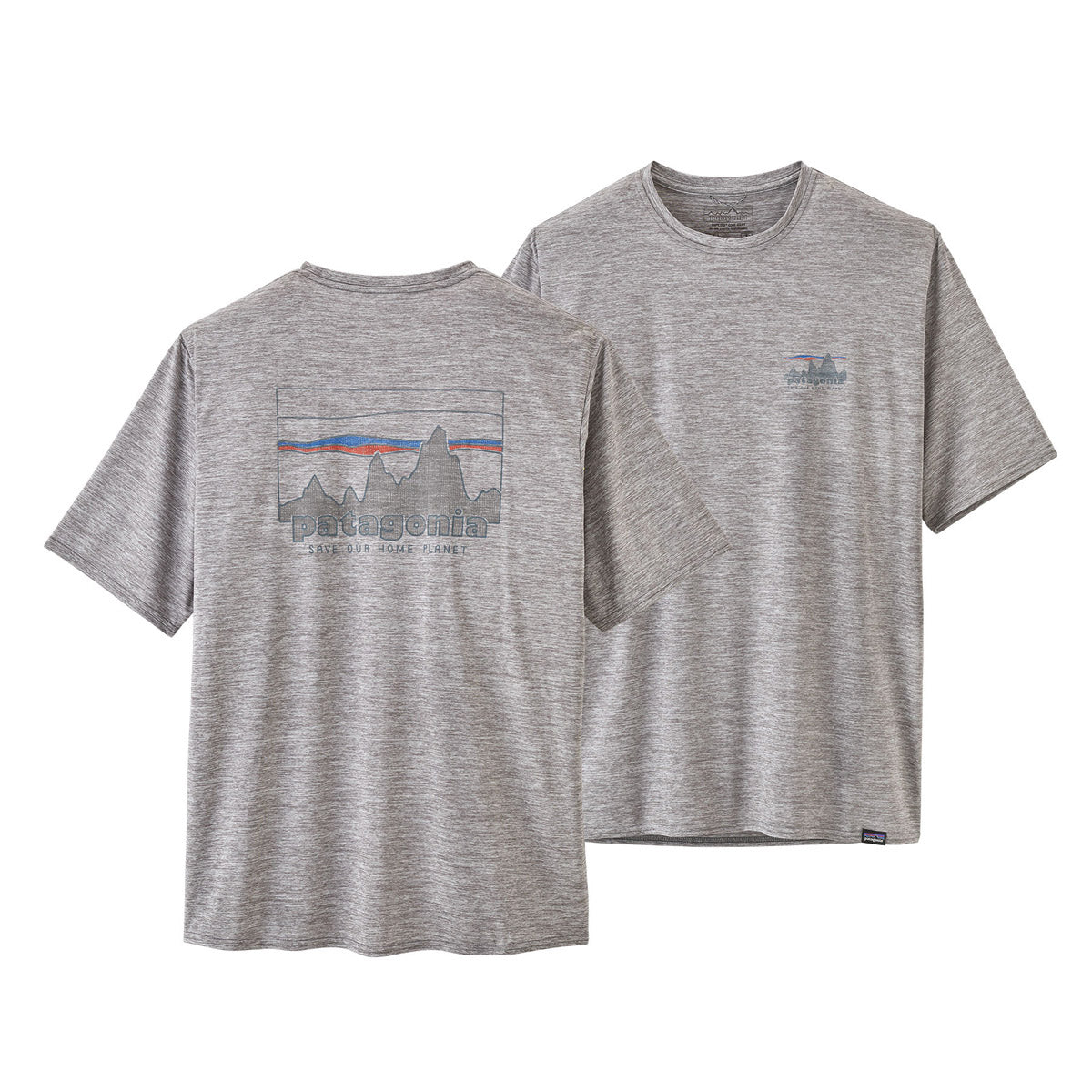 Patagonia Men's Capilene Cool Daily Graphic Shirt '73 Skyline: Feather Grey