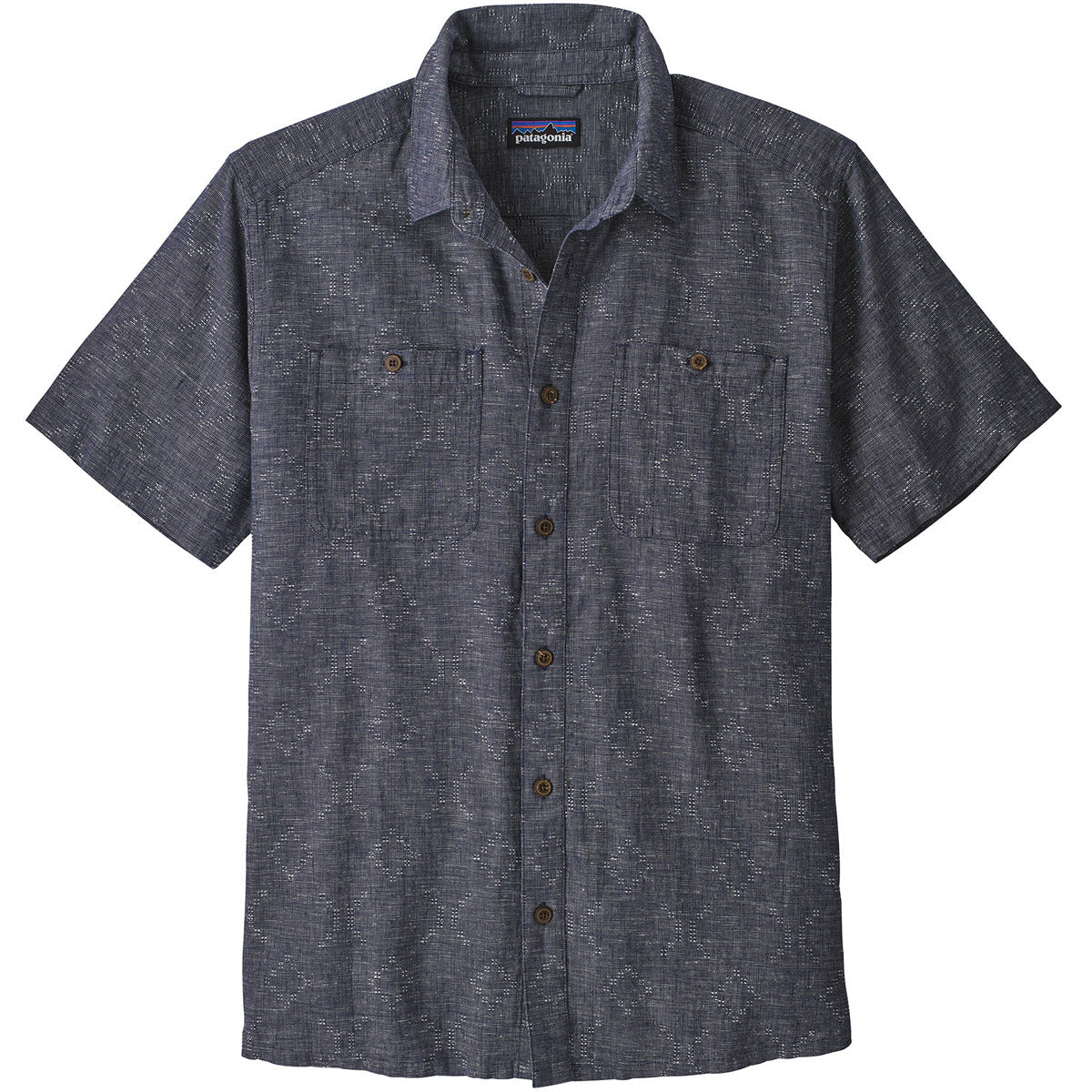 Patagonia Men's Back Step Shirt Goshawk Dobby: New Navy