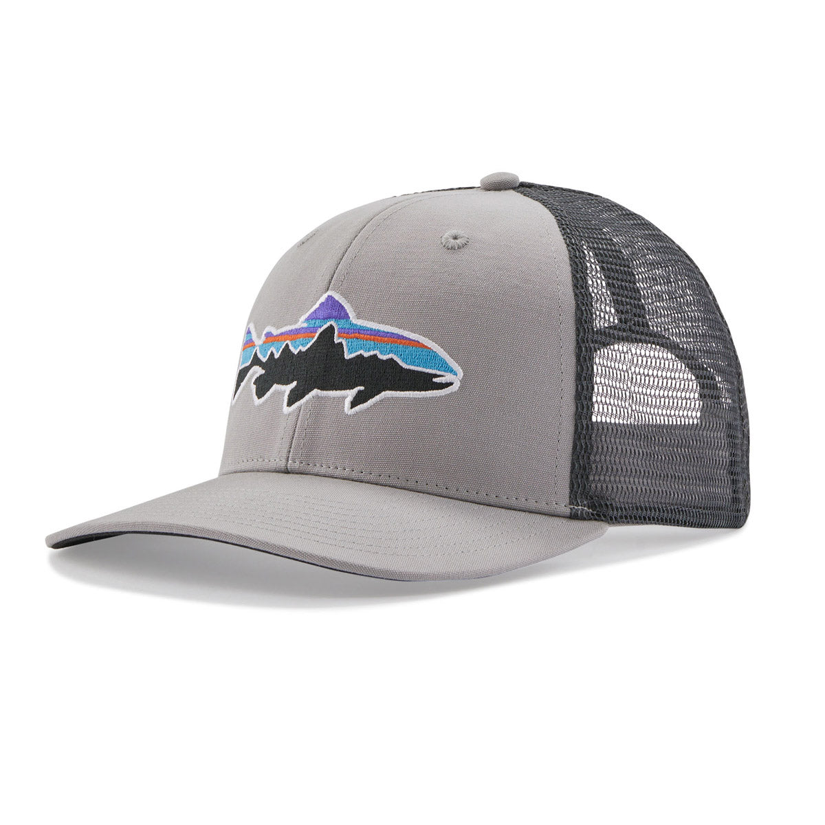 Patagonia Fitz Roy Trout Trucker Hat Salt Grey