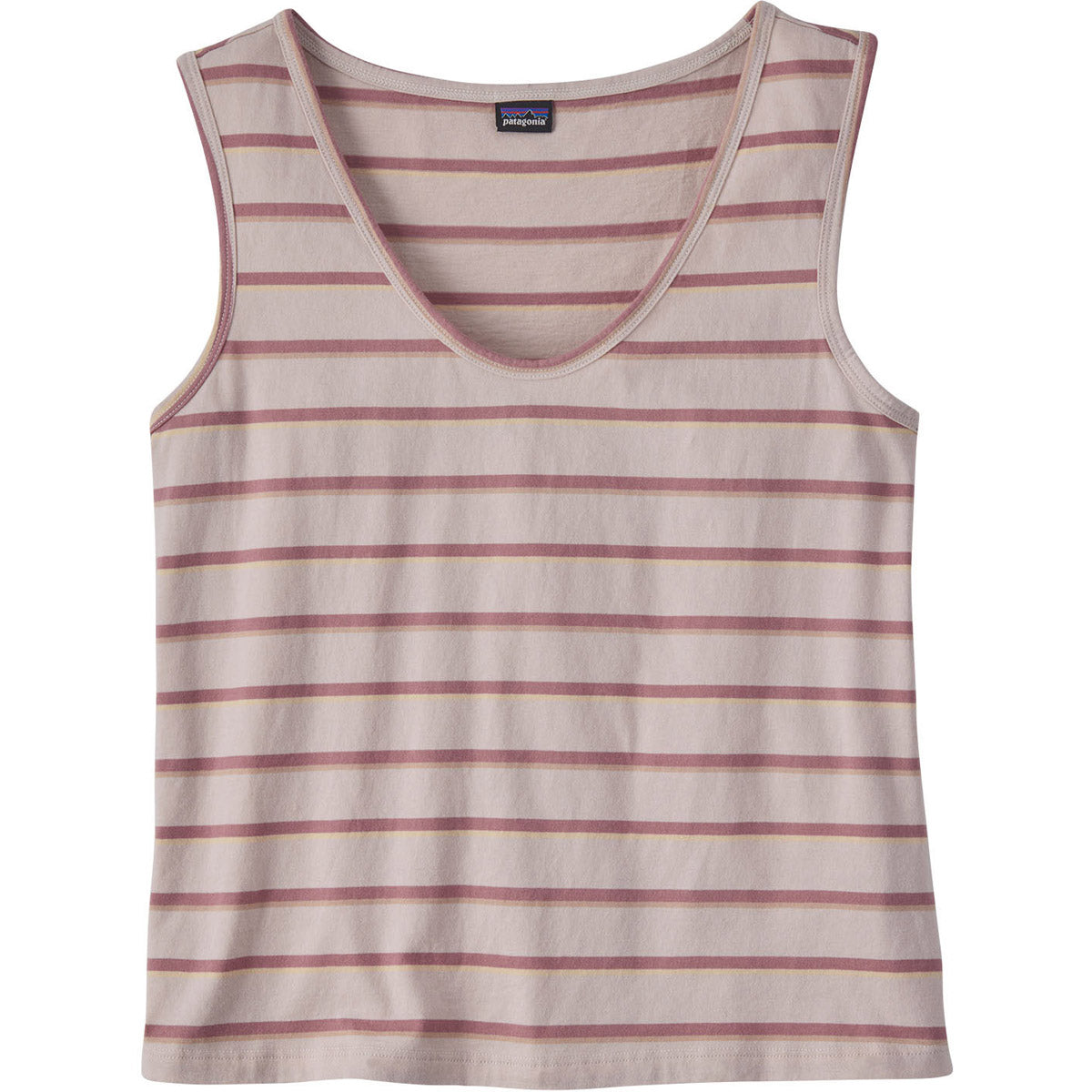 Patagonia Women's Regenerative Organic Certified Cotton Tank Top unset Stripe: Shroom Taupe / S