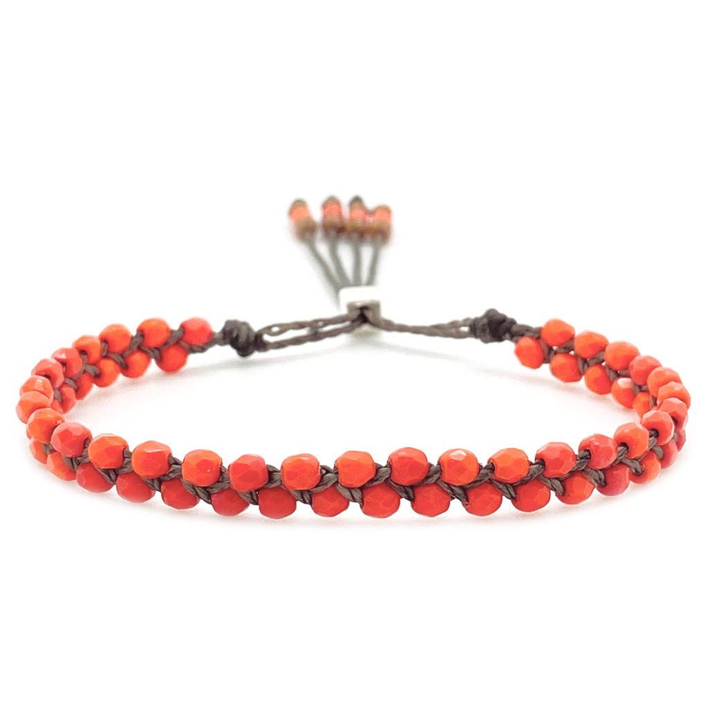 Bronwen Waterweave Bracelet Coral