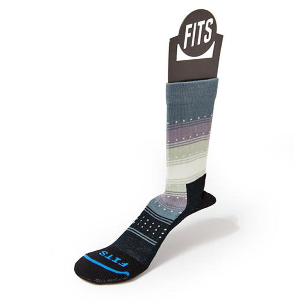 Fits Women's Casual Aztec Crew Socks Black Natural