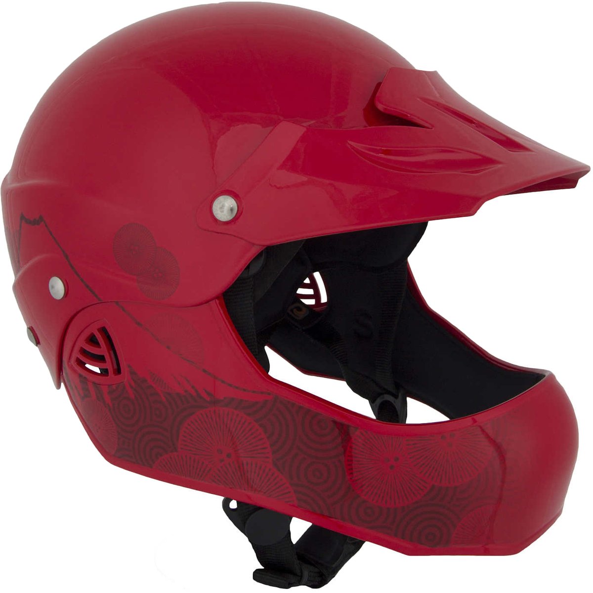 Wrsi Moment Fullface Helmet Without Vents-Northwest River Supplies-Gloss Red-M/L-Uncle Dan's, Rock/Creek, and Gearhead Outfitters