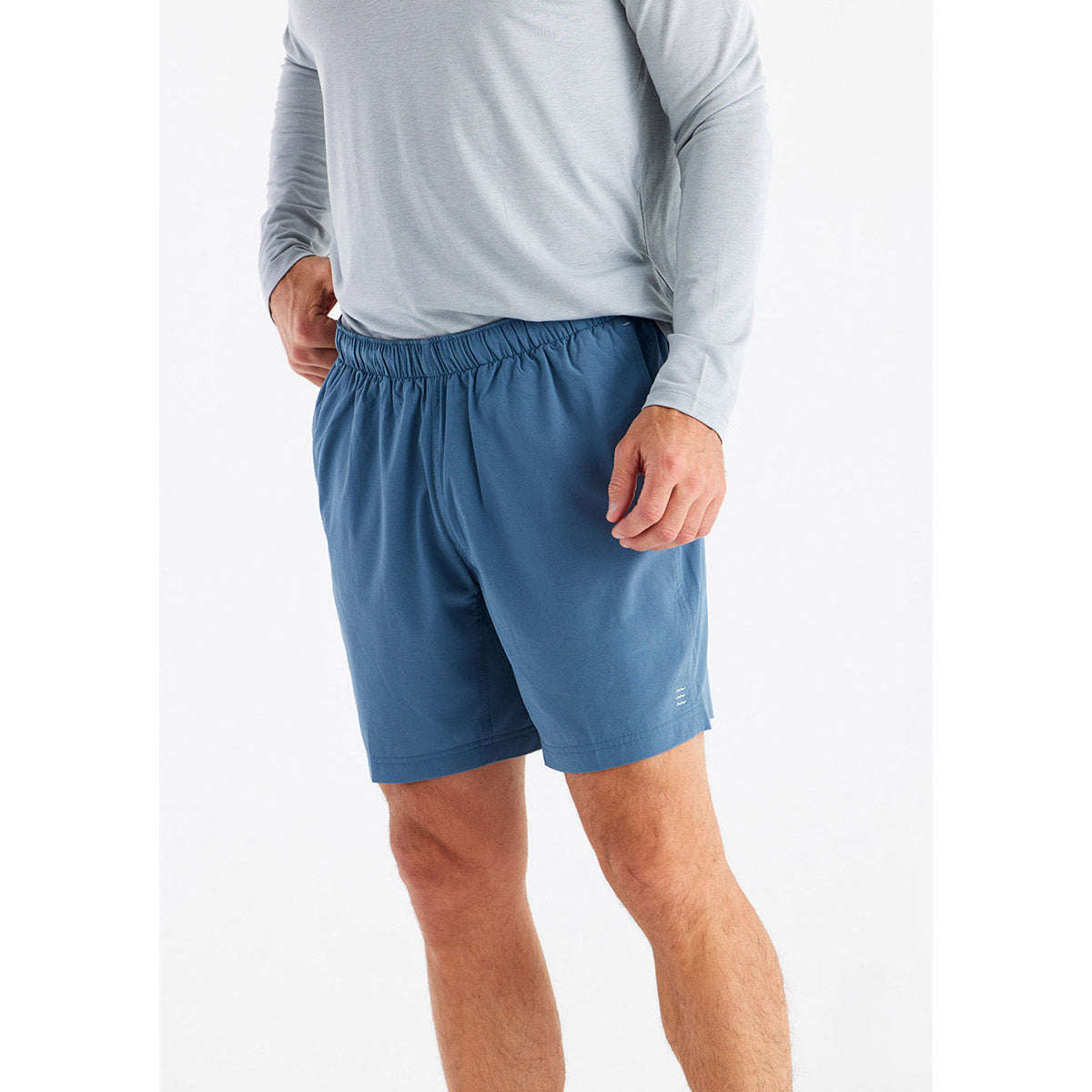 Free Fly Apparel Men's Lined Breeze Short - 7.5" Pacific Blue