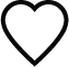 Heart graphic icon for wishlist link